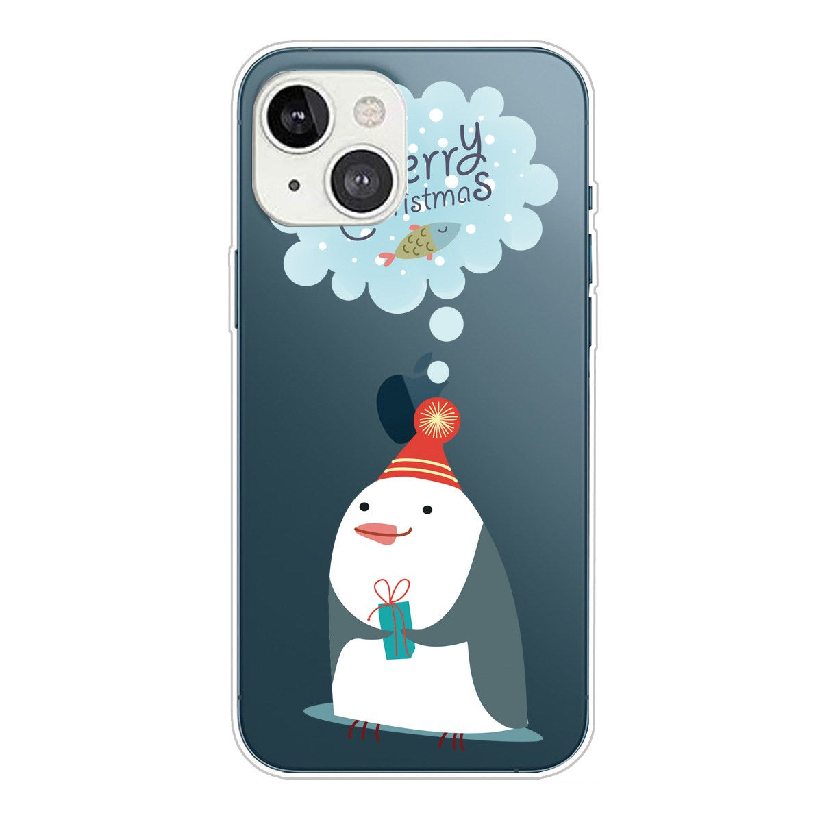 iPhone 13 Flexible Plastic Christmas Case - Penguin