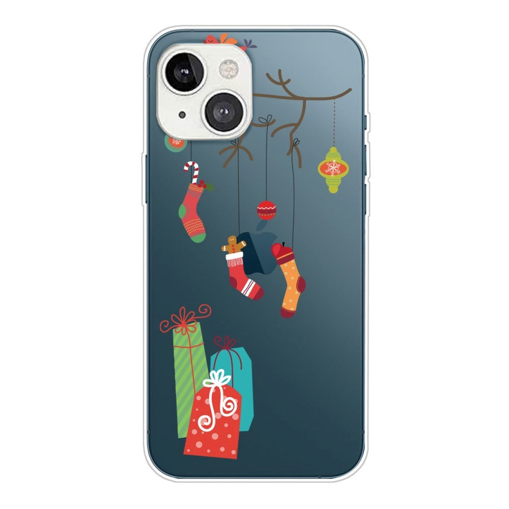 iPhone 13 Plastic Christmas Case - Christmas Gifts - Transparent