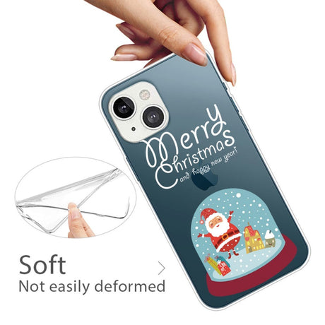 iPhone 13 Plastic Christmas Case - Christmas Ball - Transparent