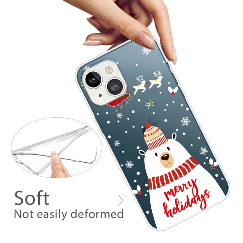 iPhone 13 Flexible Plastic Christmas Case - Merry Christmas - Polar Bear