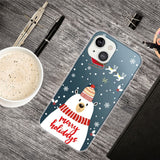 iPhone 13 Flexible Plastic Christmas Case - Merry Christmas - Polar Bear