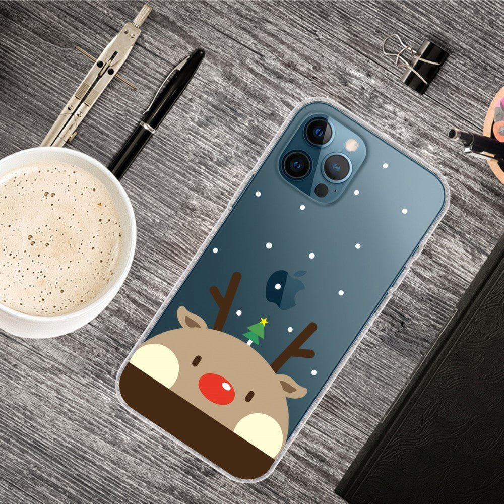 iPhone 13 Pro Max Flexible Plastic Christmas Case - Reindeer