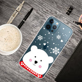 iPhone 13 Pro Flexible Plastic Christmas Case - Merry Christmas - Cute Polar Bear