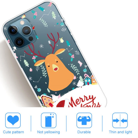 iPhone 13 Pro Flexible Plastic Christmas Case - Merry Christmas - Christmas Reindeer