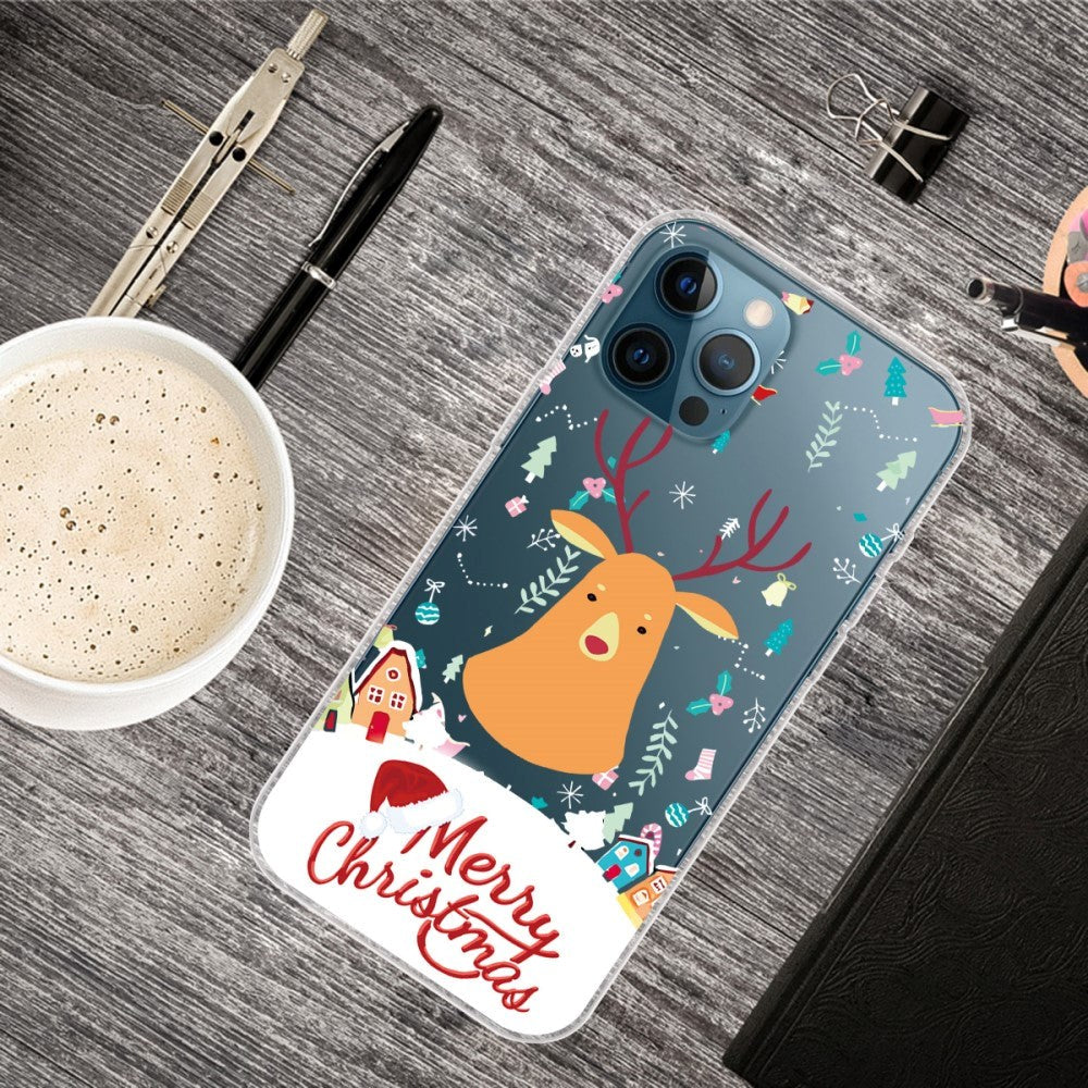 iPhone 13 Pro Flexible Plastic Christmas Case - Merry Christmas - Christmas Reindeer