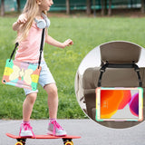 iPad 10.2" (2021/ 2020 / 2019) Kids Case - Butterfly Kickstand Case - Rainbow V3