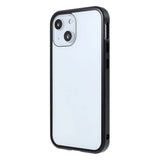 iPhone 13 Magnetic Case w. Glass Back and Front - Black