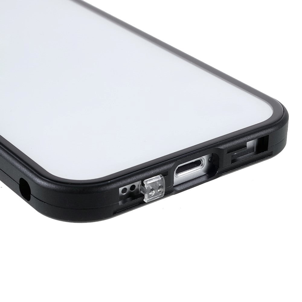 iPhone 13 Mini Magnetic Case w. Glass Back and Front - Black