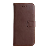 iPhone SE (2022 / 2020) / 8 / 7 Wallet Leather Case Dark Brown