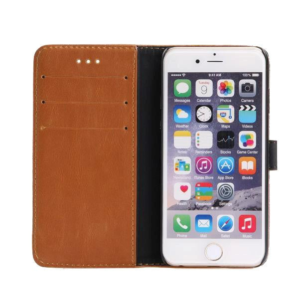 iPhone SE (2022 / 2020) / 8 / 7 Wallet Leather Case Light Brown