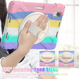 iPad Mini (2024 / 2021) Hard Case for Kids w. 360⁰ Stand & Handle - Rainbow V2