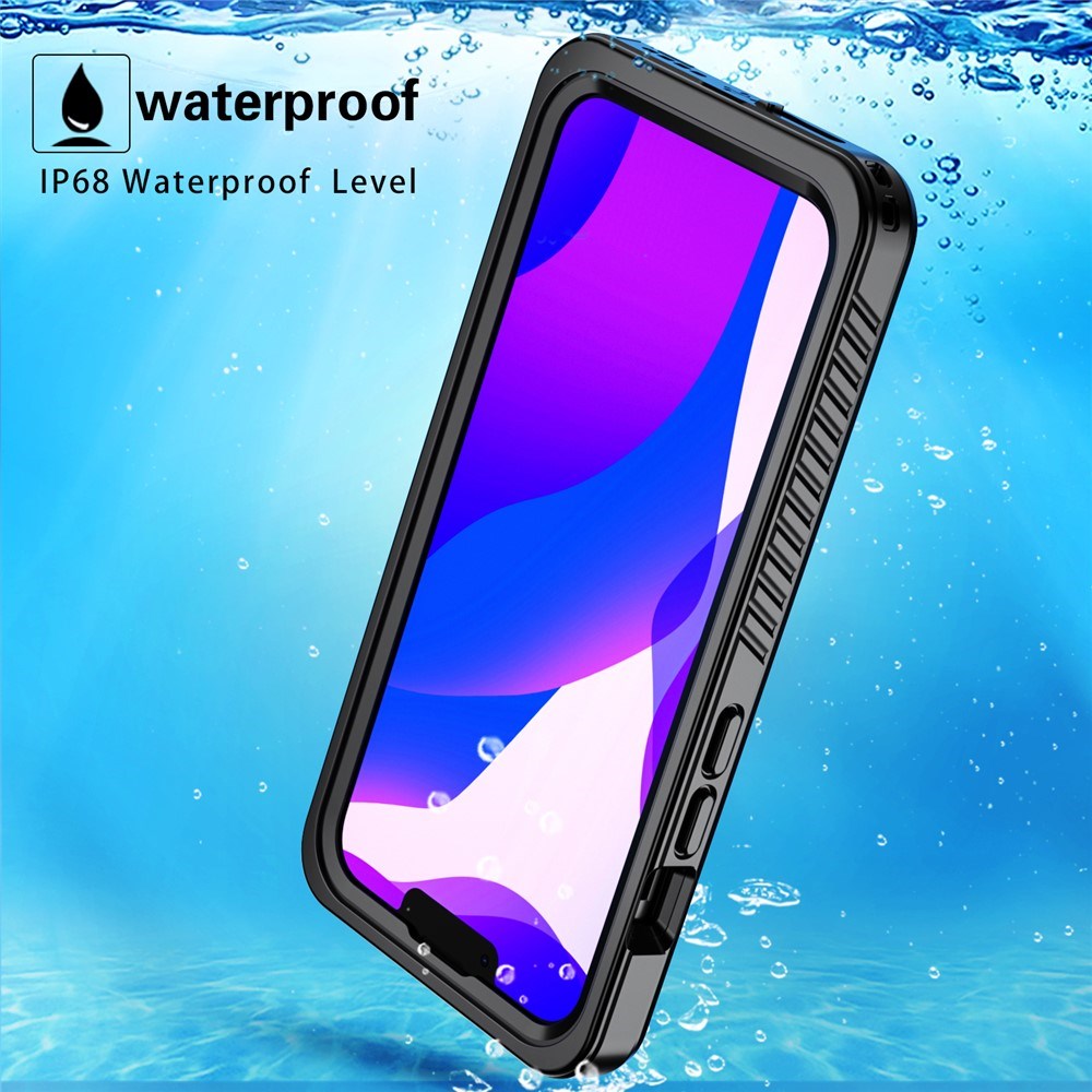 iPhone 13 IP68 Dust & Waterproof Case - Transparent / Black