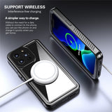 iPhone 13 Pro IP68 Dust & Waterproof Case - Transparent / Black