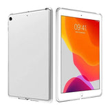 iPad 10.2" (2021 / 2020 / 2019) Flexible TPU Plastic Back Case with Screen Protector - Transparent