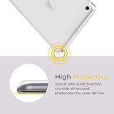 iPad 10.2" (2021 / 2020 / 2019) Flexible TPU Plastic Back Case with Screen Protector - Transparent