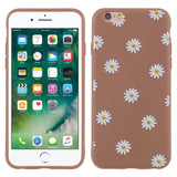 EIDERWOOD iPhone 6 / 6s Flexible Plastic Back Case w. Flowers - Brown