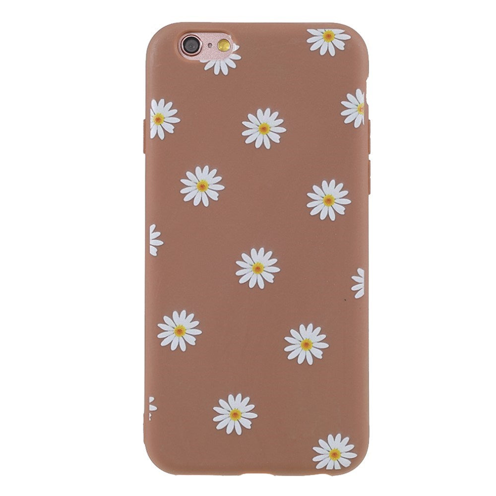 EIDERWOOD iPhone 6 / 6s Flexible Plastic Back Case w. Flowers - Brown