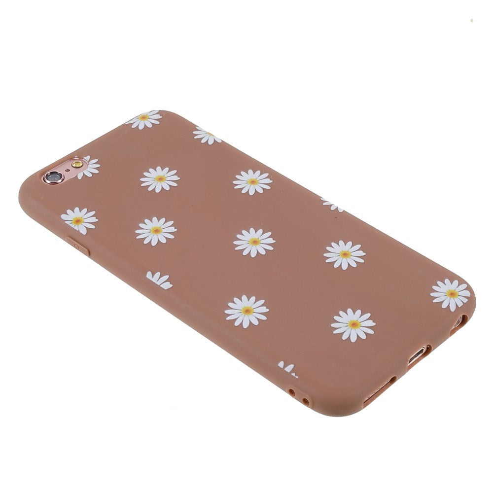 EIDERWOOD iPhone 6 / 6s Flexible Plastic Back Case w. Flowers - Brown