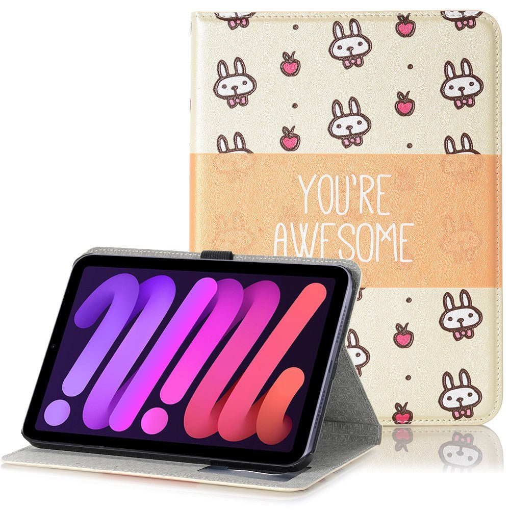 iPad Mini (2024 / 2021) Case w. Card Holder & Touch Pen Holder - "Awesome"