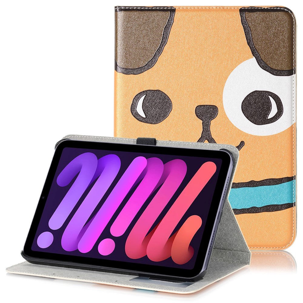 iPad Mini (2024 / 2021) Case w. Card Holder & Touch Pen Holder - "Dog"