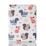 iPad Mini (2024 / 2021) Case w. Card Holder & Touch Pen Holder - "Small Animals"