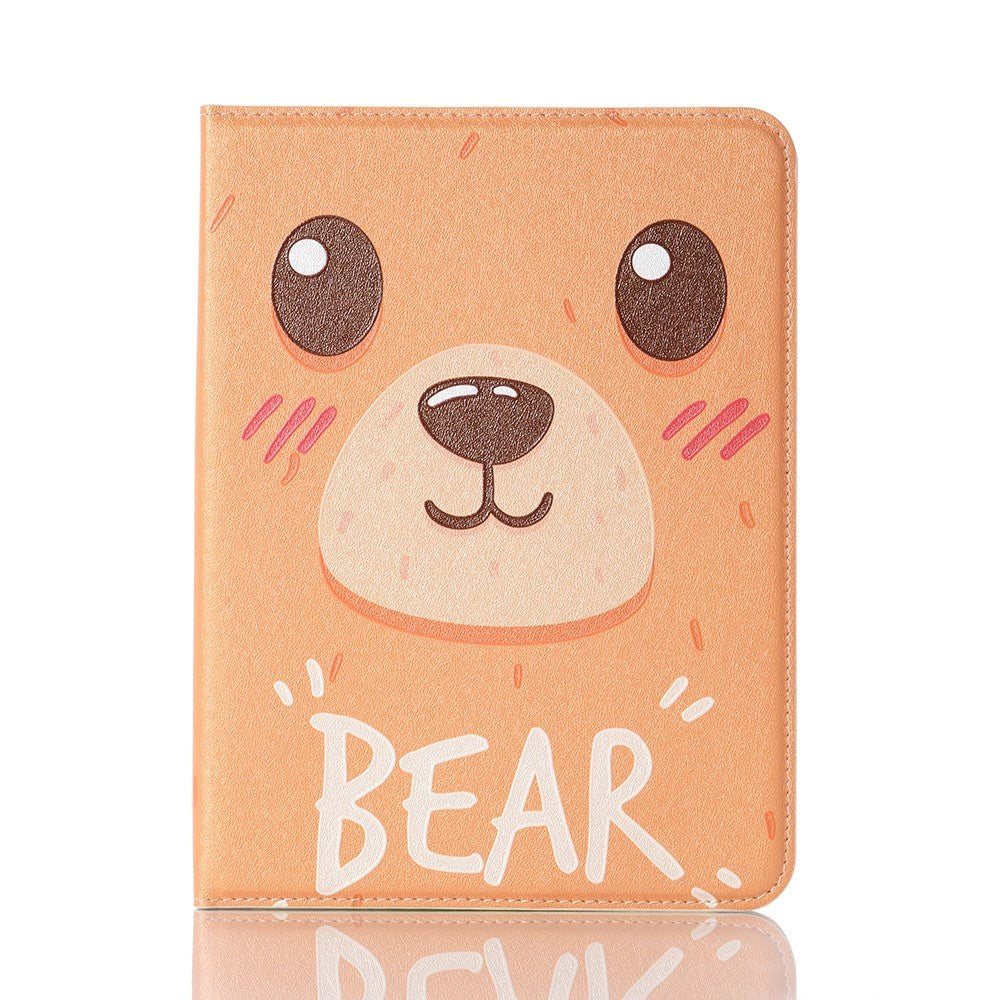 iPad Mini (2024 / 2021) Case w. Card Holder & Touch Pen Holder - "Bear"