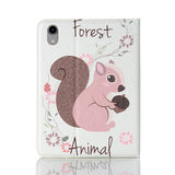 iPad Mini (2024 / 2021) Case w. Card Holder & Touch Pen Holder - "Squirrel"