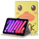 iPad Mini (2021) Case w. Card Holder & Touch Pen Holder - "Duck"