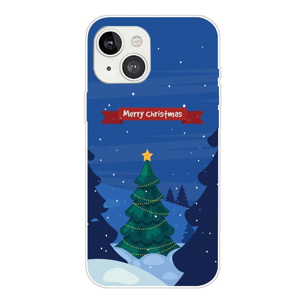 iPhone 13 Flexible Plastic Christmas Case - Christmas Night - Decorated Christmas Tree