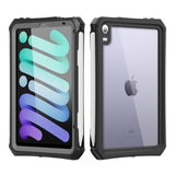 iPad mini (2024/2021) SHELLBOX Waterproof and Drop-Resistant Case with Kickstand and Lanyard