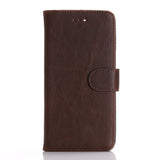 iPhone 8 Plus / 7 Plus Wallet Leather Case Dark Brown