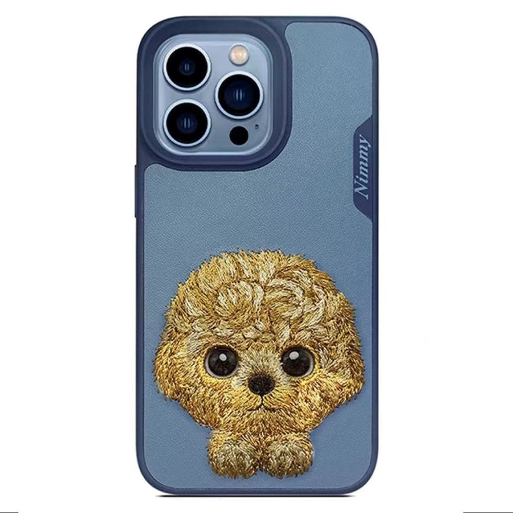 iPhone 13 Pro Plastic Hybrid Case with Motif - Cute Dog