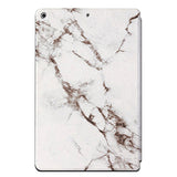 iPad 10.2" (2021 / 2020 / 2019) Tri-Fold Flip Case - Marble - White