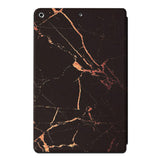 iPad 10.2" (2021 / 2020 / 2019) Tri-Fold Flip Case - Marble - Black