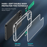 iPhone 11 Crystal Clear Hybrid Plastic Case - Transparent