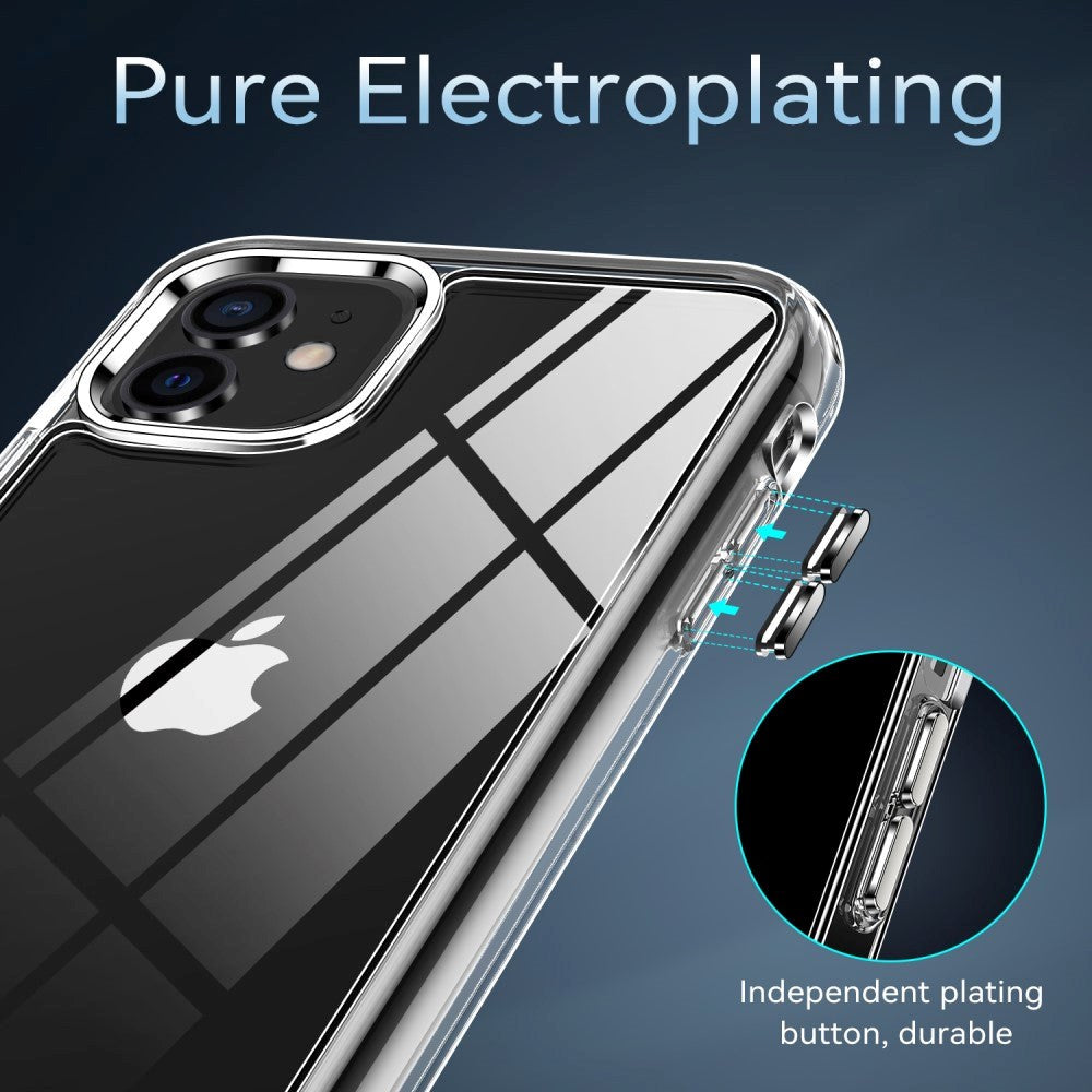 iPhone 11 Crystal Clear Hybrid Plastic Case - Transparent