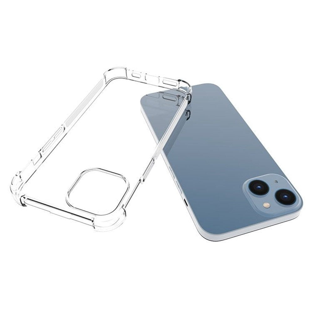 iPhone 14 Shock-Proof Flexible Plastic Case - Transparent