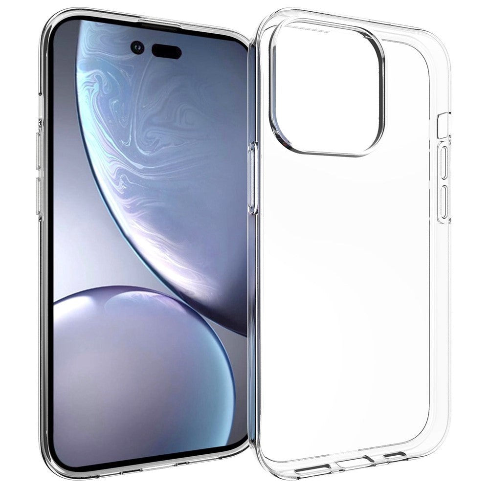 iPhone 14 Pro Ultra Thin Flexible Plastic Case - Transparent