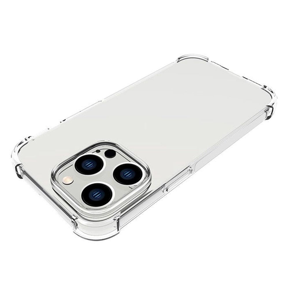 iPhone 14 Pro Shock-Proof Flexible Plastic Case - Transparent