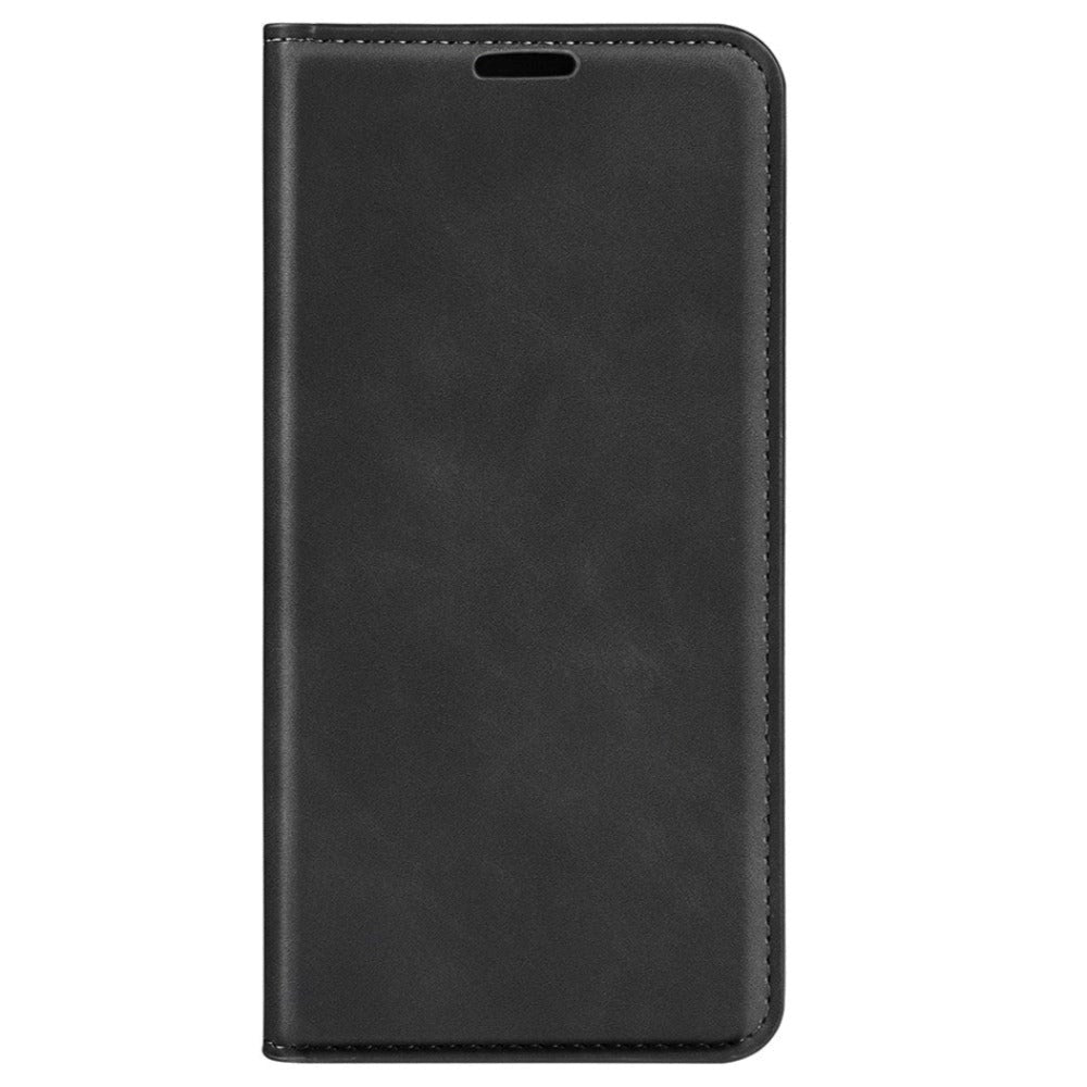 iPhone 14 Pro Leather Wallet Flip Case & Magnetic Lock - Black