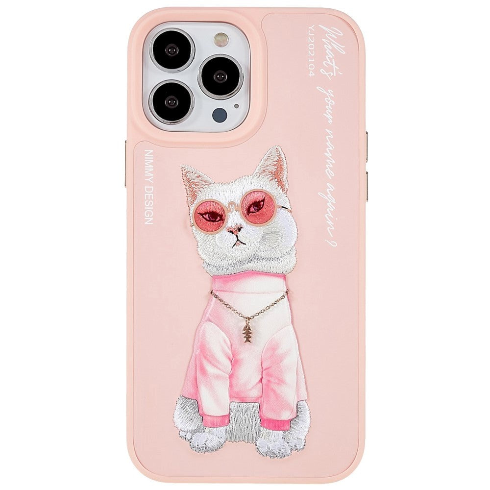 iPhone 13 Pro Plastic Hybrid Case with Motif - Street Cat