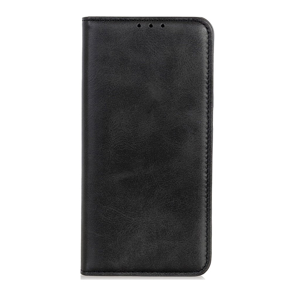 iPhone 14 Leather Wallet Case & Magnetic Lock - Black