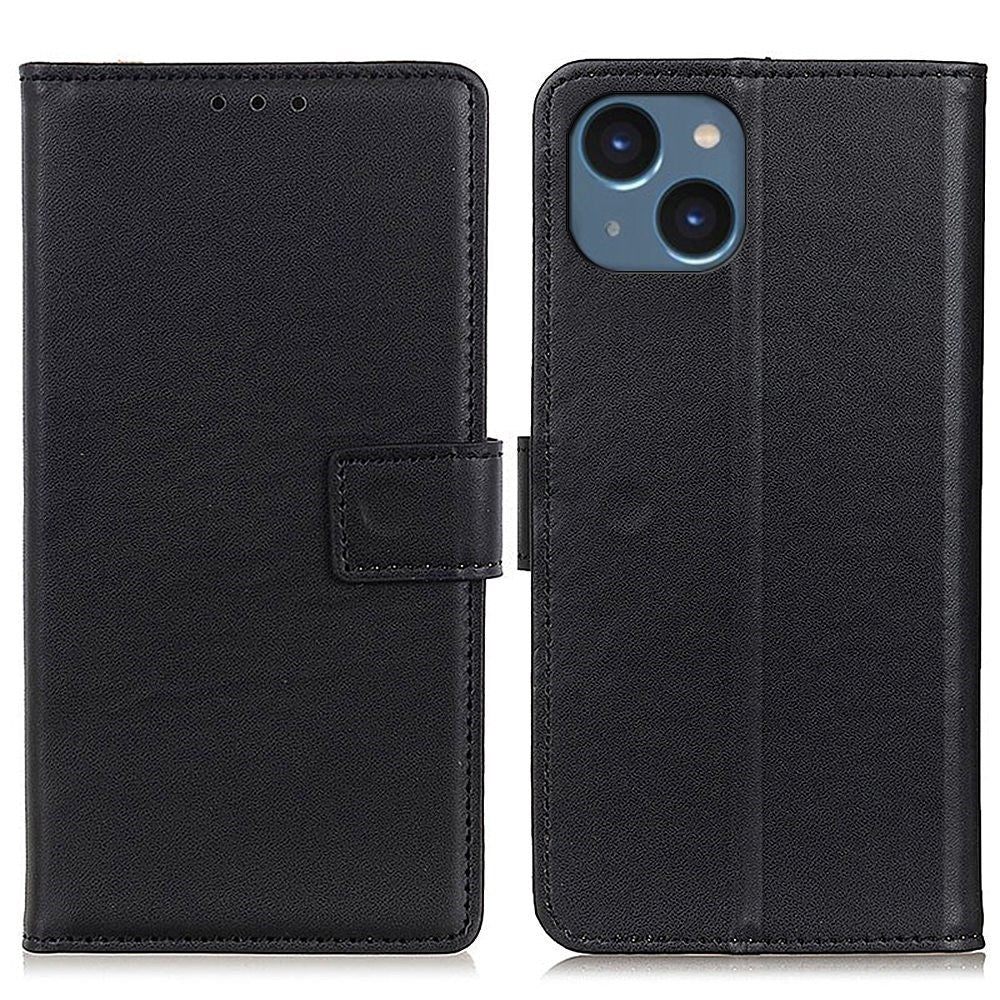 iPhone 14 Leather Wallet Case & Kickstand - Black