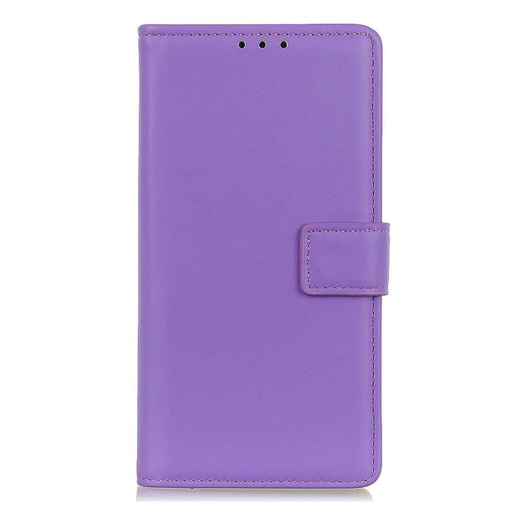 iPhone 14 Leather Wallet Case & Kickstand - Purple