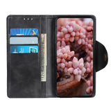 iPhone 14 Plus Leather Flip Case with Wallet - Black