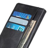 iPhone 14 Plus Leather Flip Case with Wallet - Black