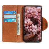 iPhone 14 Plus Leather Flip Case with Wallet - Brown