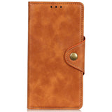 iPhone 14 Pro Leather Flip Case with Wallet - Brown