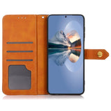 iPhone 14 KHAZNEH Leather Flip Case with Wallet & Card Holder - Blue