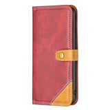 iPhone 14 Plus Soft Leather Wallet Case - Red